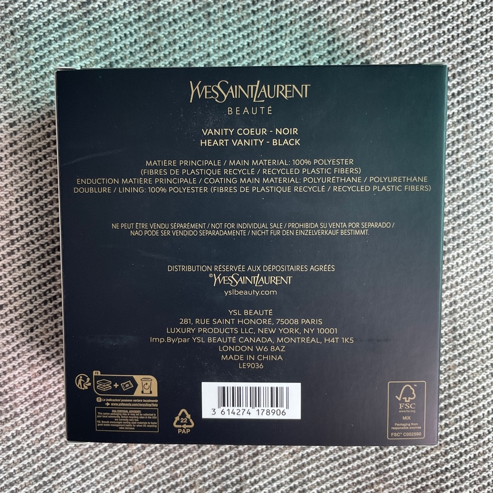 Yves Saint Laurent Black Heart Vanity Box - Picture 12 of 12
